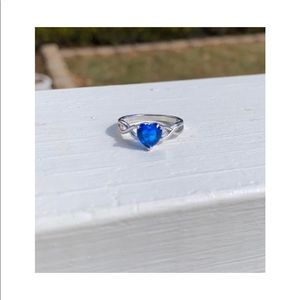 Blue Heart Ring NWOT